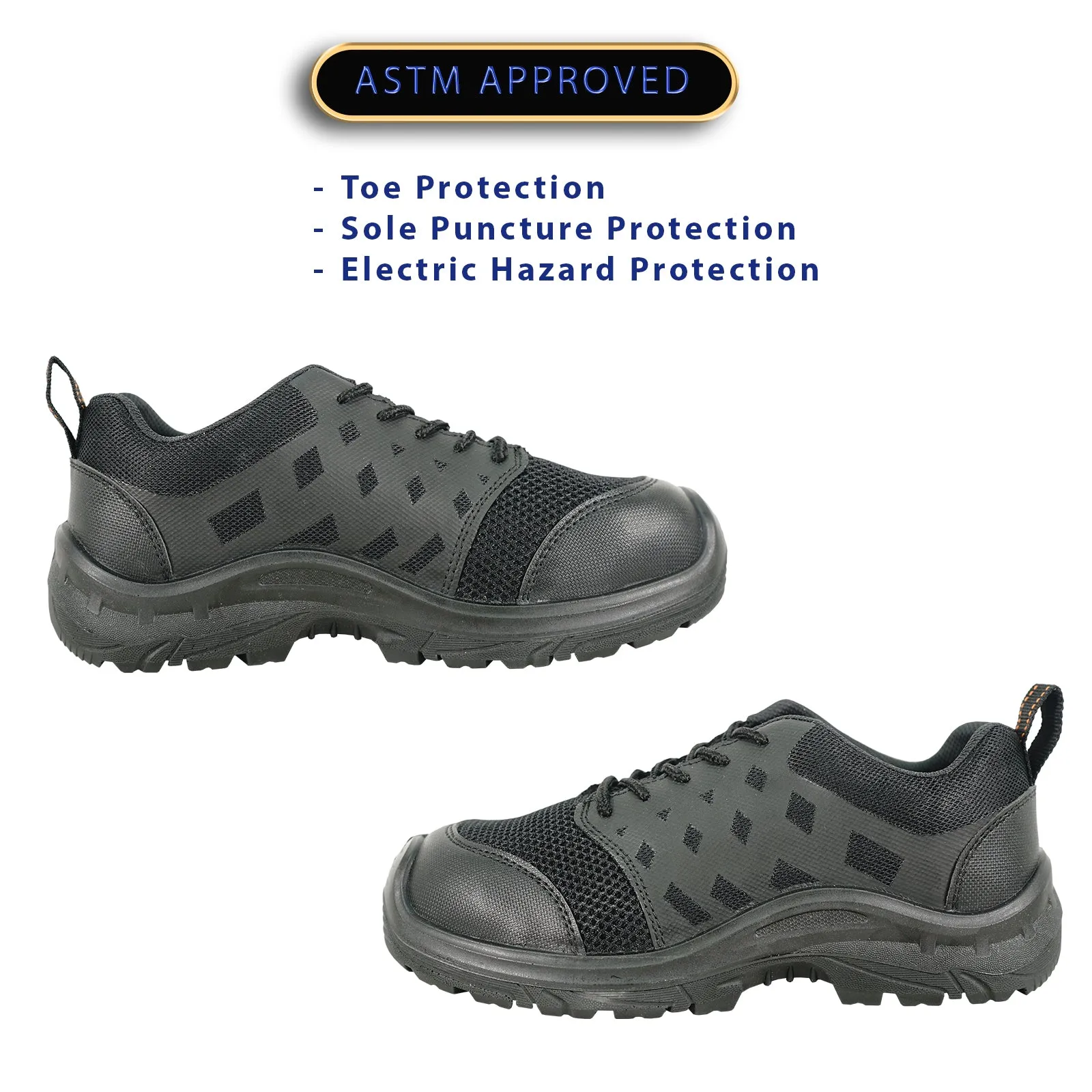 Boots Dora The Explorer VANGELO Men Work Safety Shoe HELMUT-2 CSA Certified Steel Toe Protection Black