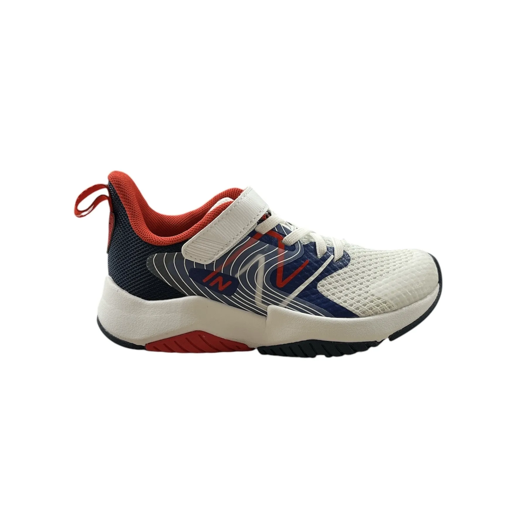 9060 New Balance Gray Rave Run v2 YTRAVAM2 Team Royal/White/True Red (Size 10.5c-3y)