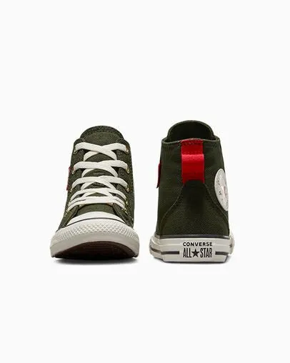 Converse Kids All Star Hi Mfg Green Shoes Wally Canvas Casual Shoe