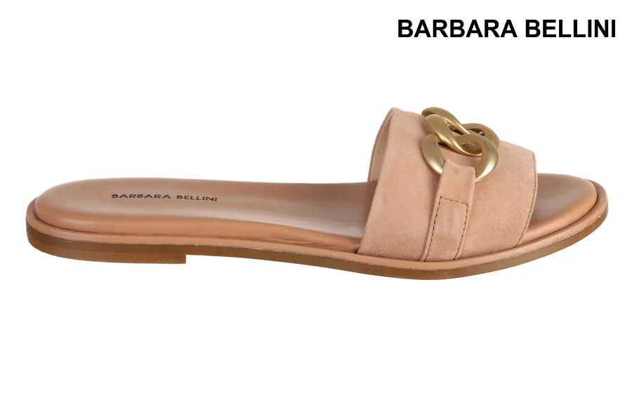 Bb Chainlink Tan Sequin Slippers