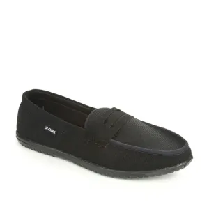 Gliders Black Casual Slip on Shoes For Men EXCITOR By Liberty Basketball Shoes That Look Casual