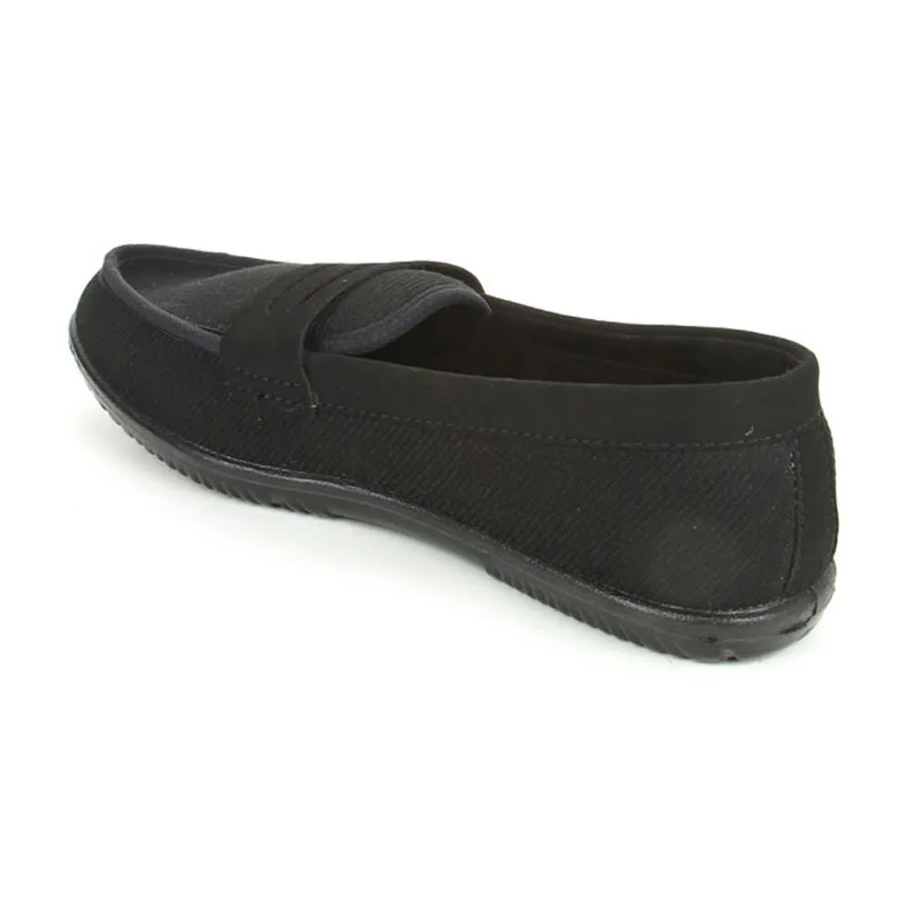 Gliders Black Casual Slip on Shoes For Men EXCITOR By Liberty Casual Dress