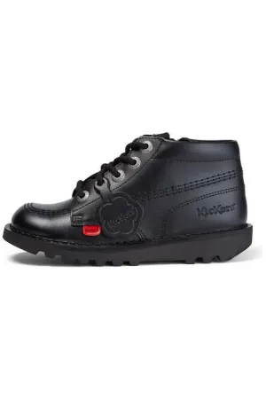 Kickers Kick Hi Core Black Shoes For Long Casual Dress