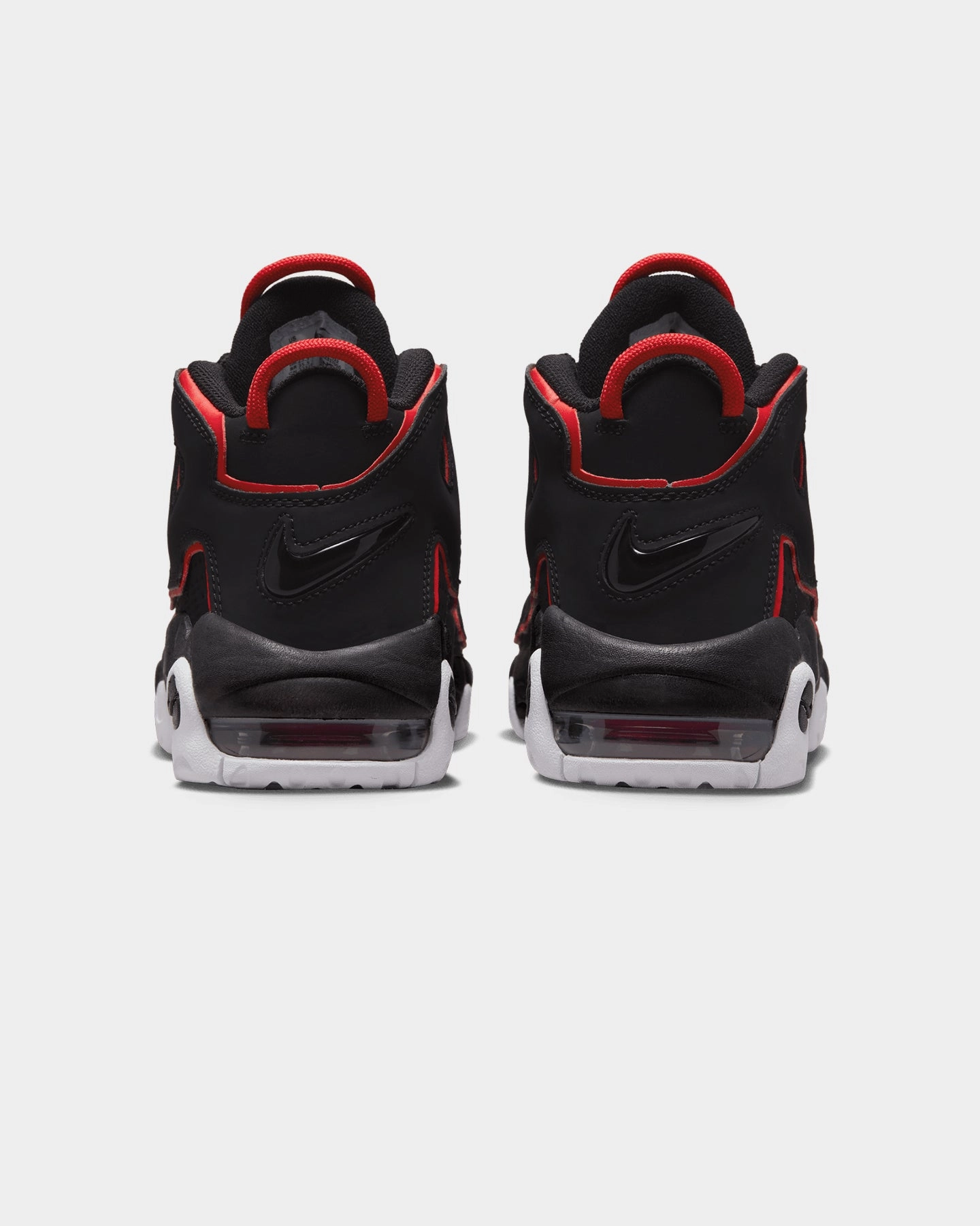 Nike Kids' Air More Uptempo (GS) Black/White-University Red Nike Slip On Gym Shoes