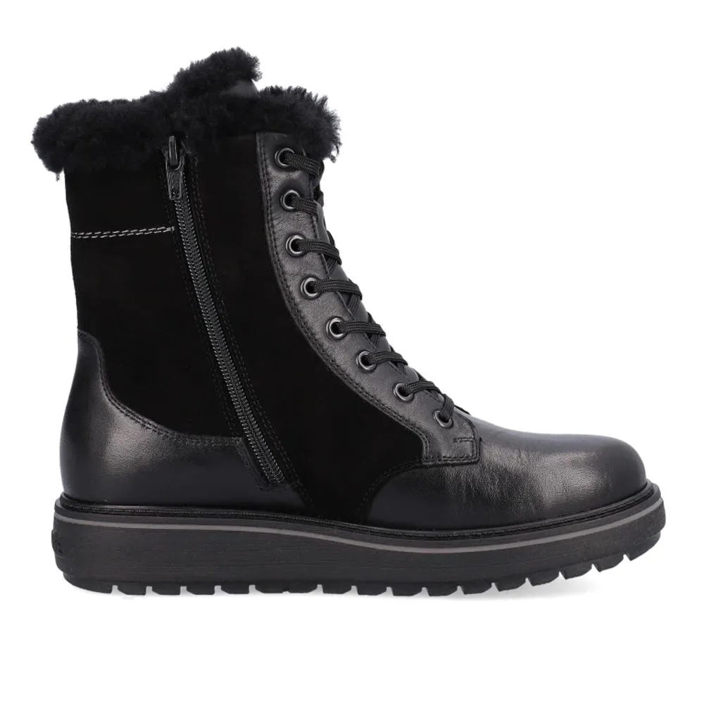 Leather Thigh High Boots Remonte D0U76-01