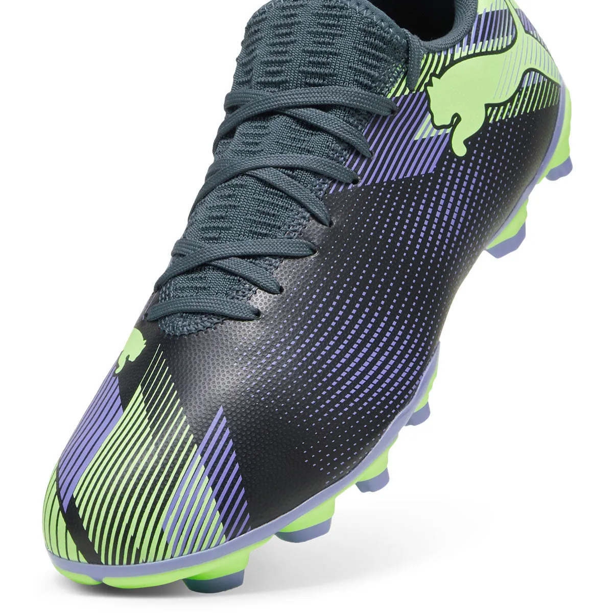 Puma Future 7 Play FG/AG Football Boots - Adult - Grey/Purple/Fizzy Apple Mercurial Zoom Superfly Pro Fg Soccer Cleats