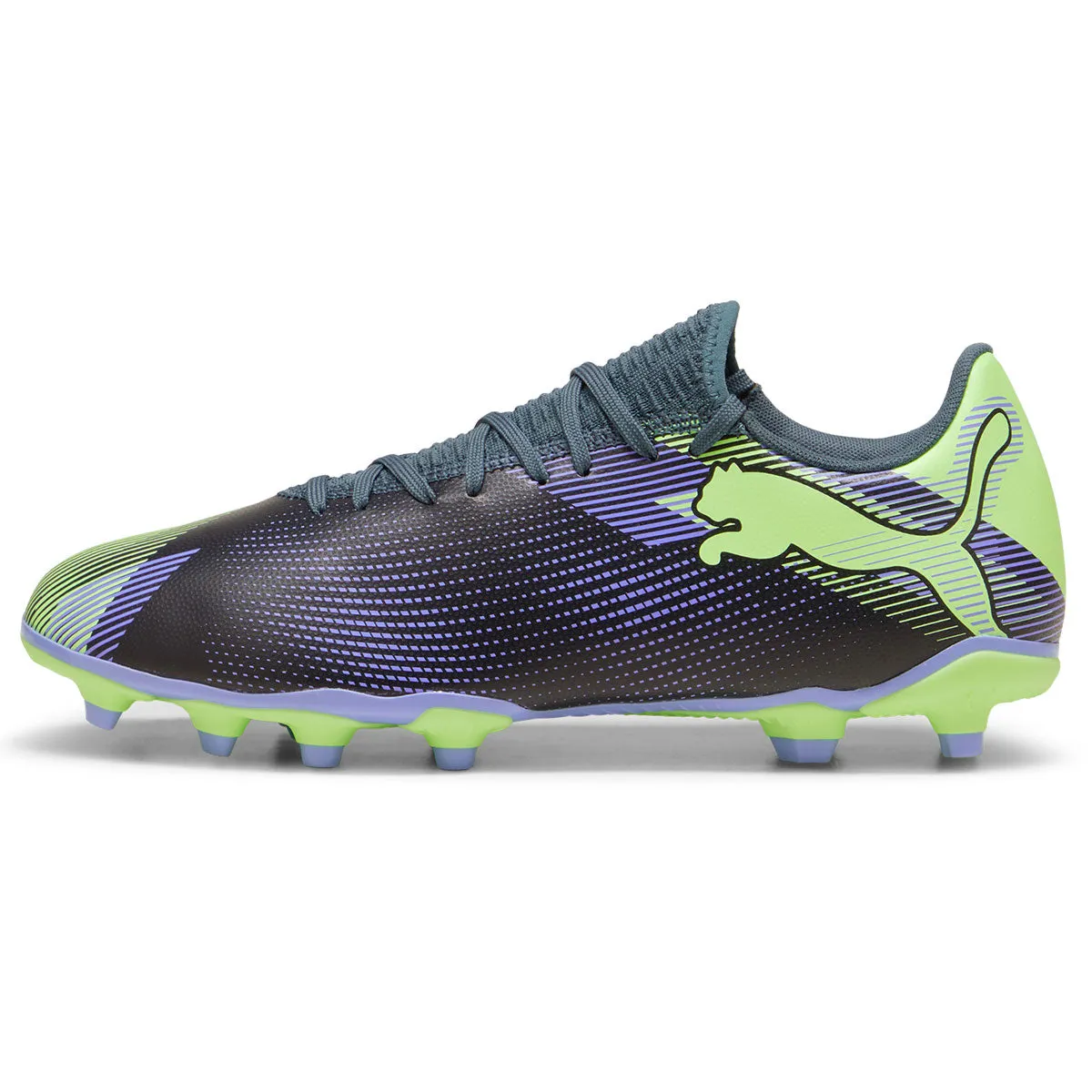 Best Soccer Cleats For Cdm Puma Future 7 Play FG/AG Football Boots - Adult - Grey/Purple/Fizzy Apple
