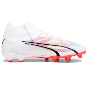 Youth Soccer Cleats Wide Feet Puma Ultra Pro FG/AG Football Boots - Adult - White