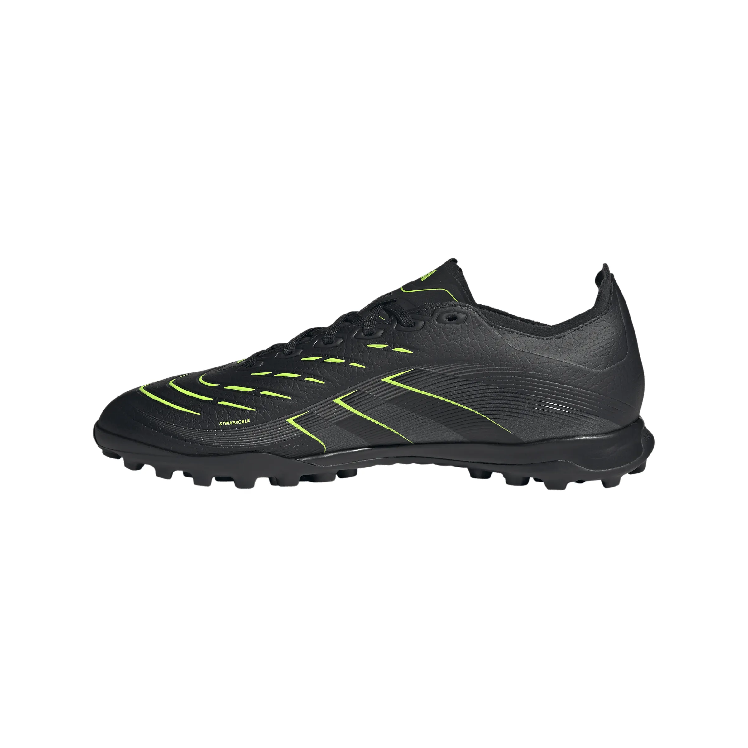 adidas Predator League TF Soccer Shoes -Core Black/Carbon/Lucid Lemon Soccer Cleat Turf