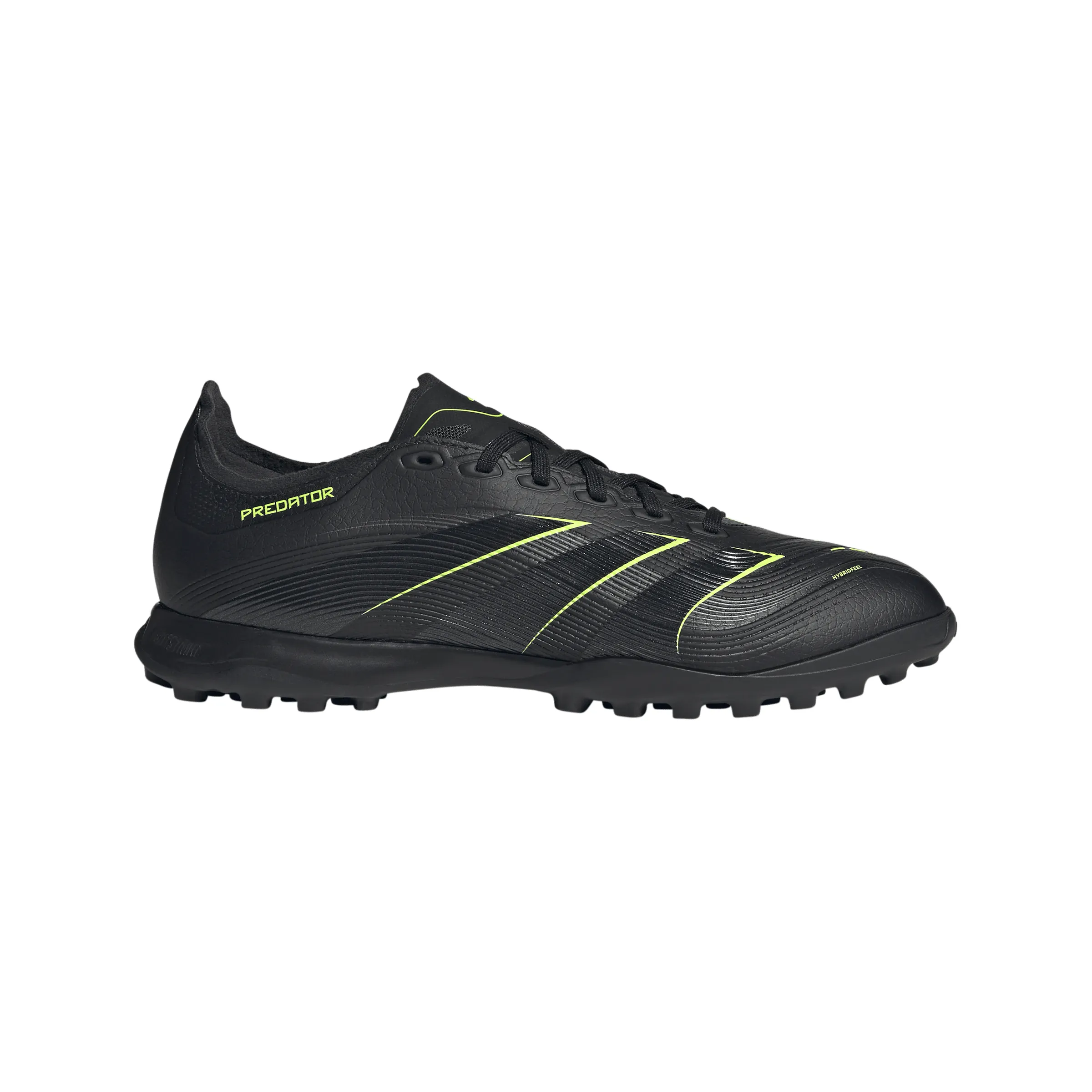 Carbon Fiber Cleats Soccer adidas Predator League TF Soccer Shoes -Core Black/Carbon/Lucid Lemon