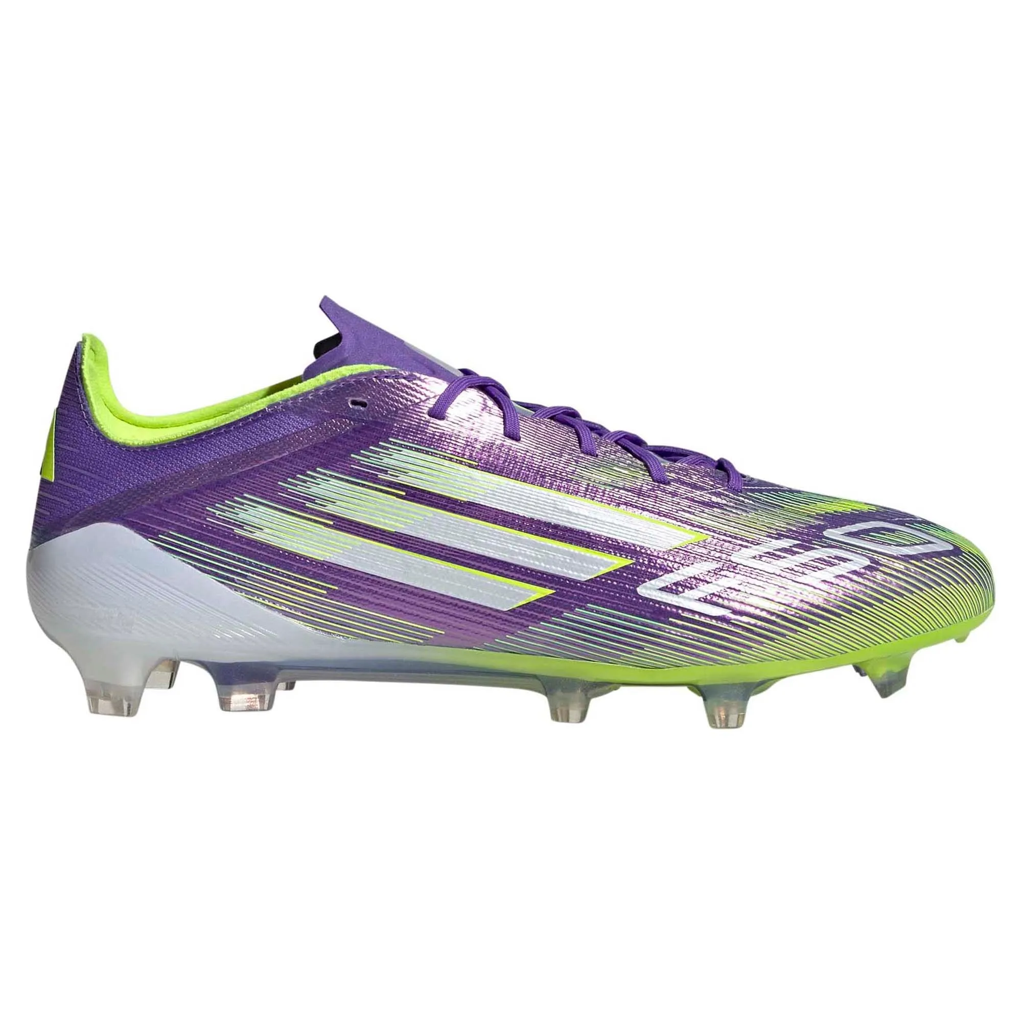 Purple High Top Soccer Cleats F50 Elite Firm Ground Unisex Football Boots