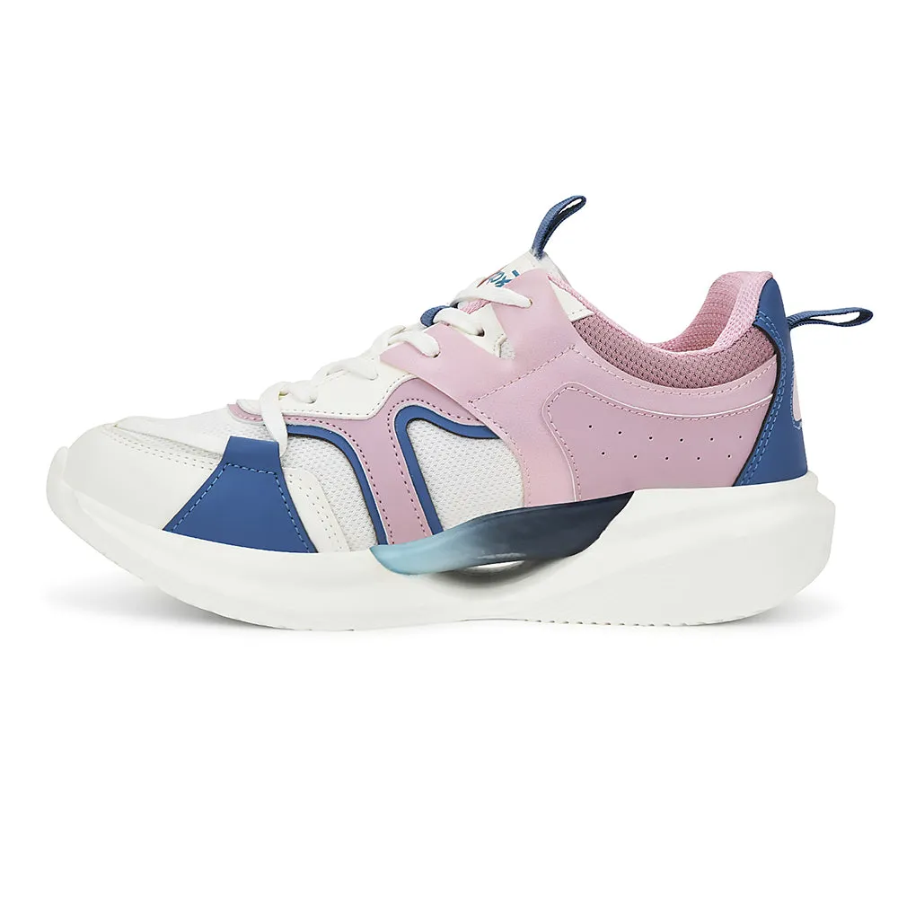 Leap7x Purple Sports Lacing Running Shoes For Kids GAMEON-2EL By Liberty Good Running And Workout Shoes