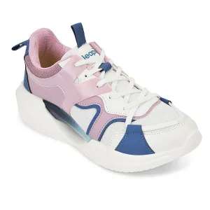 Leap7x Purple Sports Lacing Running Shoes For Kids GAMEON-2EL By Liberty Running Shoes Vs Walking