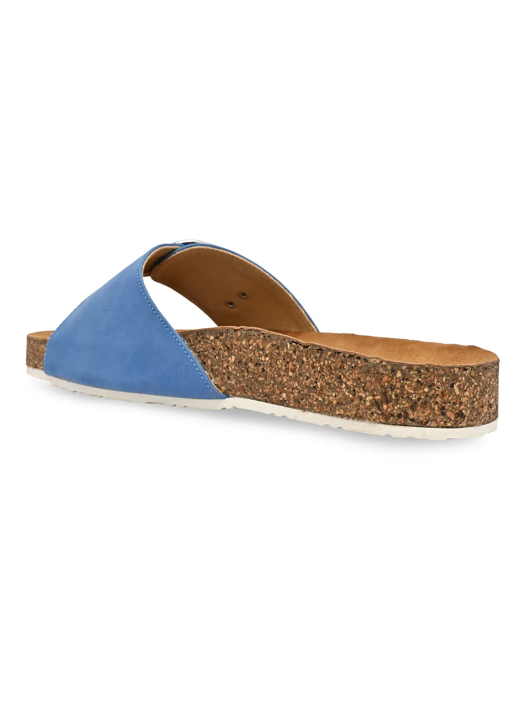 Rocia By Regal Blue Women Casual Flat Sliders Most Comfort Slippers