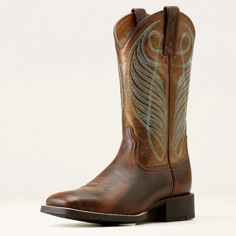Tactical Rain Boots Round Up Wide Square Toe Western Boot