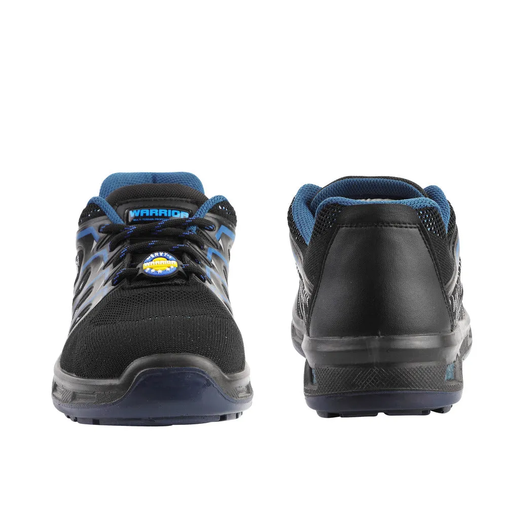 Warrior Blue Fiber Glass Toe Industrial Safety Shoes for Men 3004-28 By Liberty Best Steel Cap Work Boots