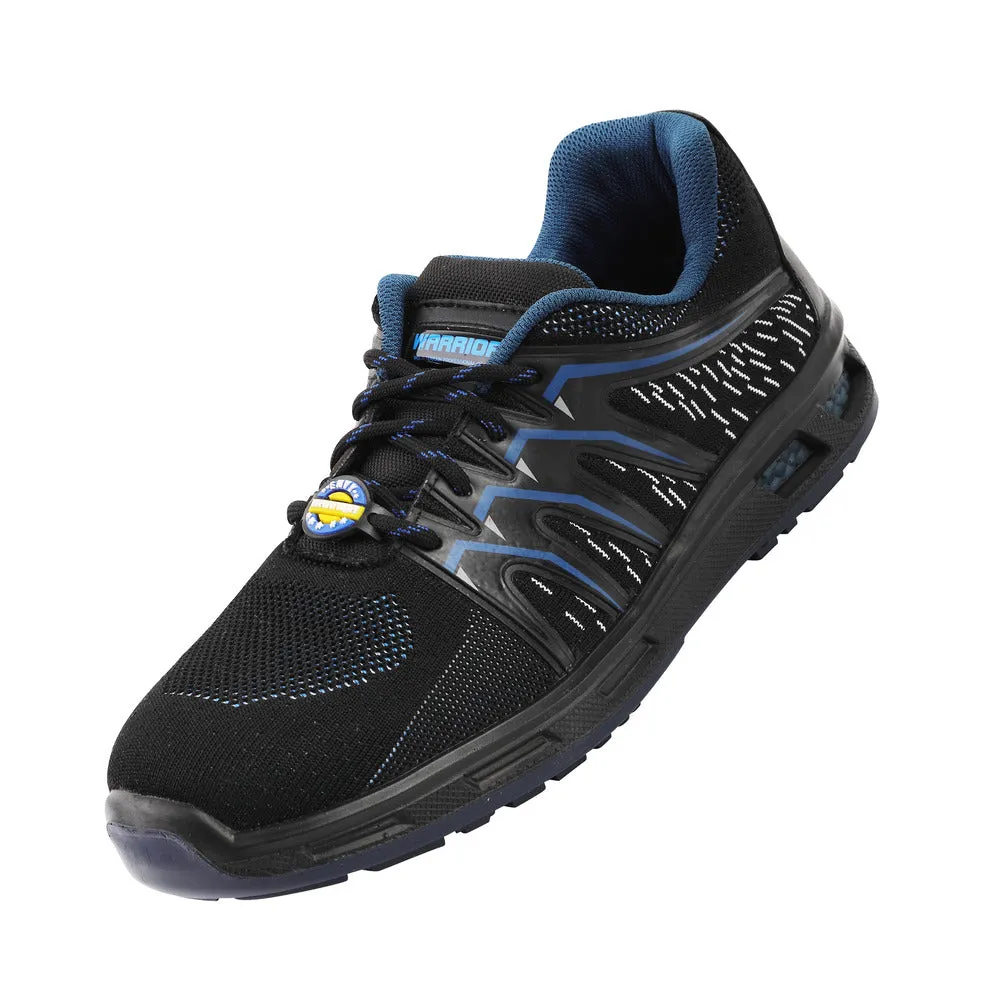 Warrior Blue Fiber Glass Toe Industrial Safety Shoes for Men 3004-28 By Liberty American Worker Boots