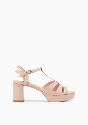 Clogs Sandals Sabella Mid Heels Nude