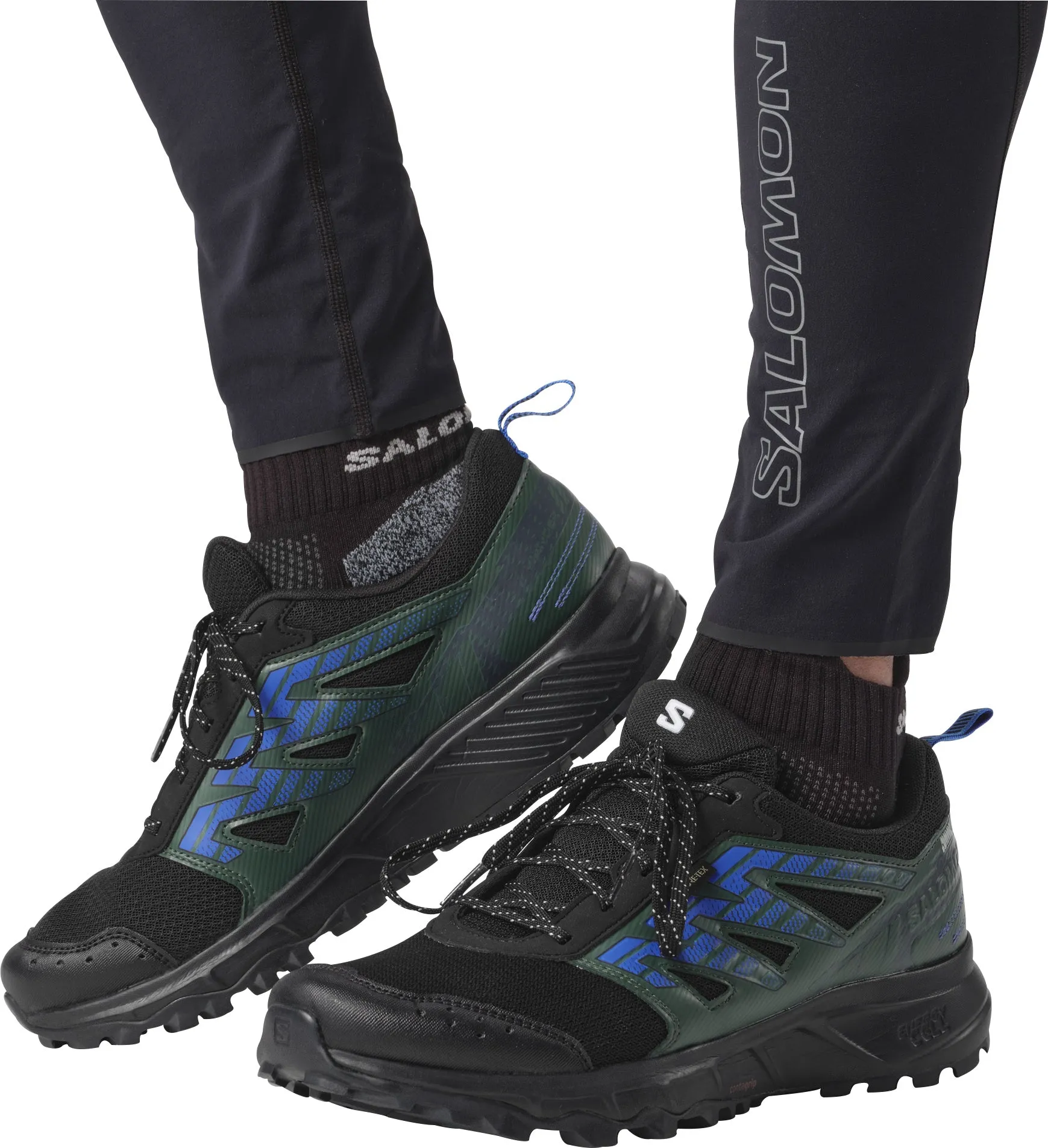 Salomon Wander GORE-TEX Mens Trail Running Shoes - Black Trail Juniper Running Shoes