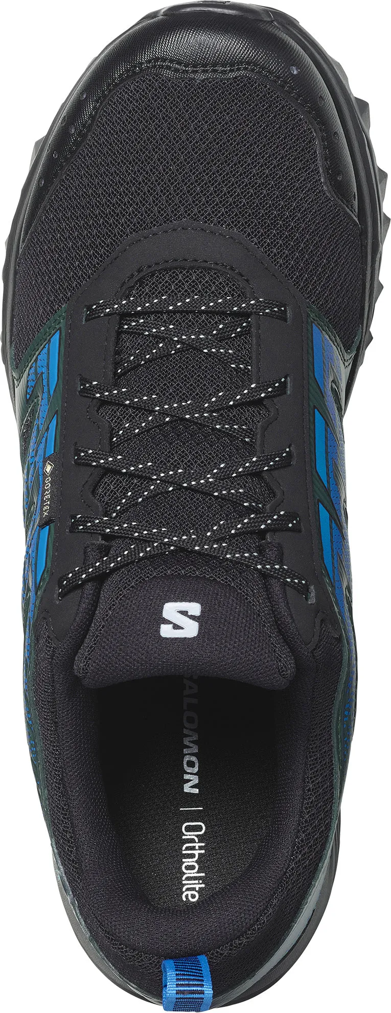 Salomon Wander GORE-TEX Mens Trail Running Shoes - Black Trail Running Shoes On Asphalt