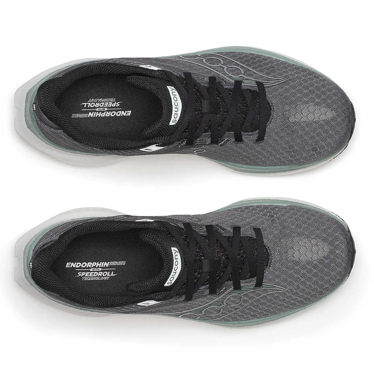 Best Mid Distance Running Shoes Saucony Mens Endorphin Speed 5 Running Shoes - Carbon/Iceberg