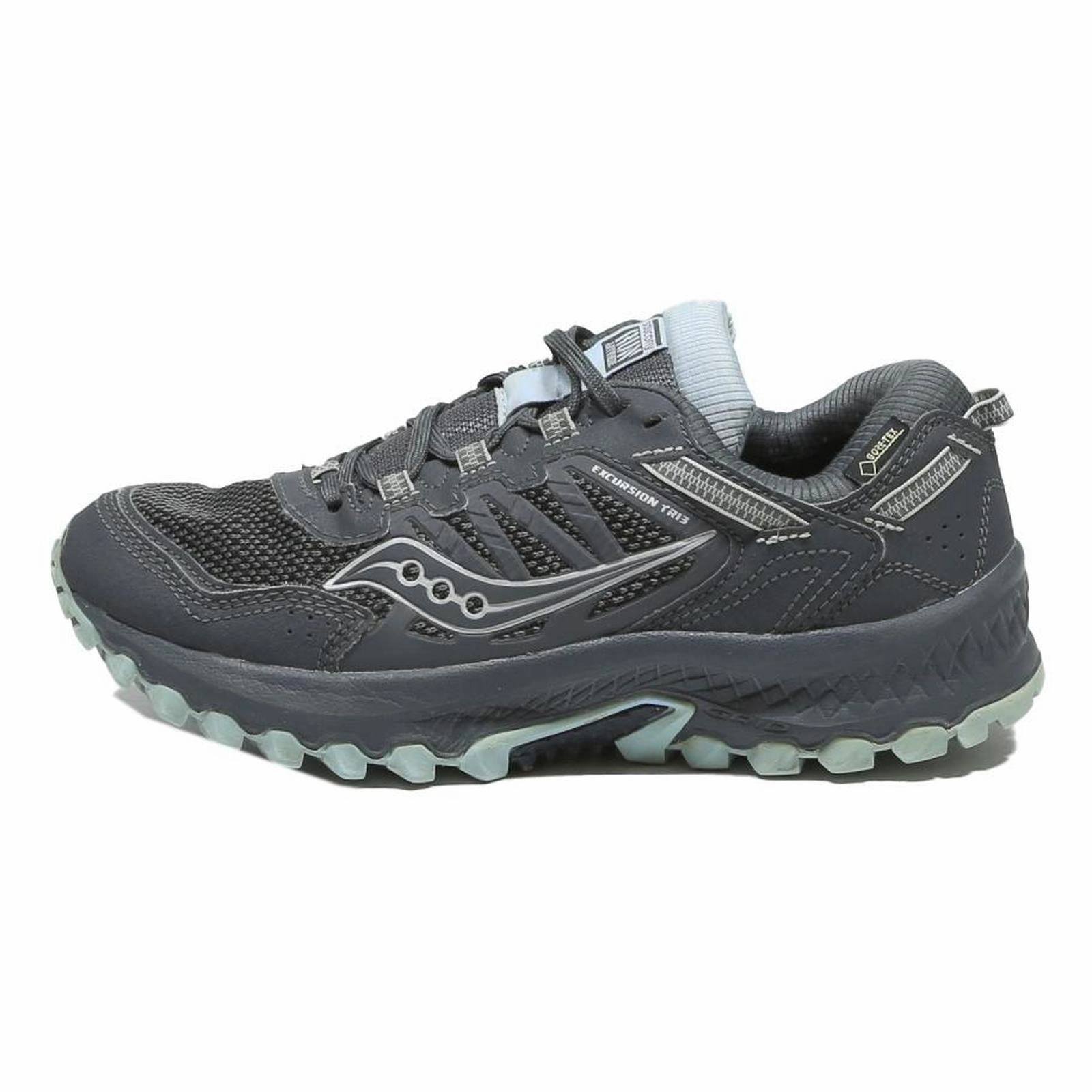 Test Trail Running Shoes SAUCONY Excursion TR13 Womens Trail Running Trainers Black Synthetic UK 5