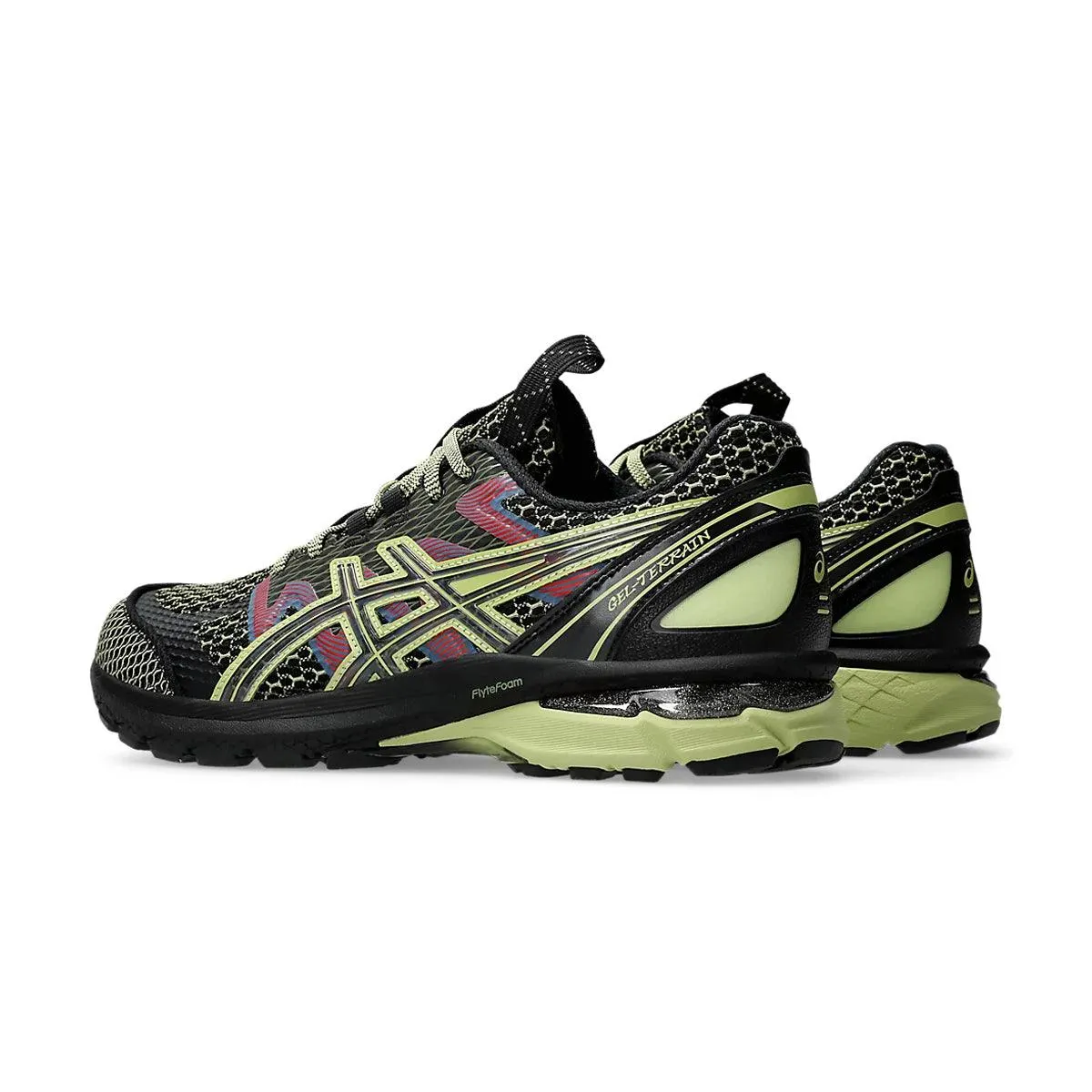 US4-S GEL-Terrain 'Black Neon Lime' Asics 2020 Running Shoes