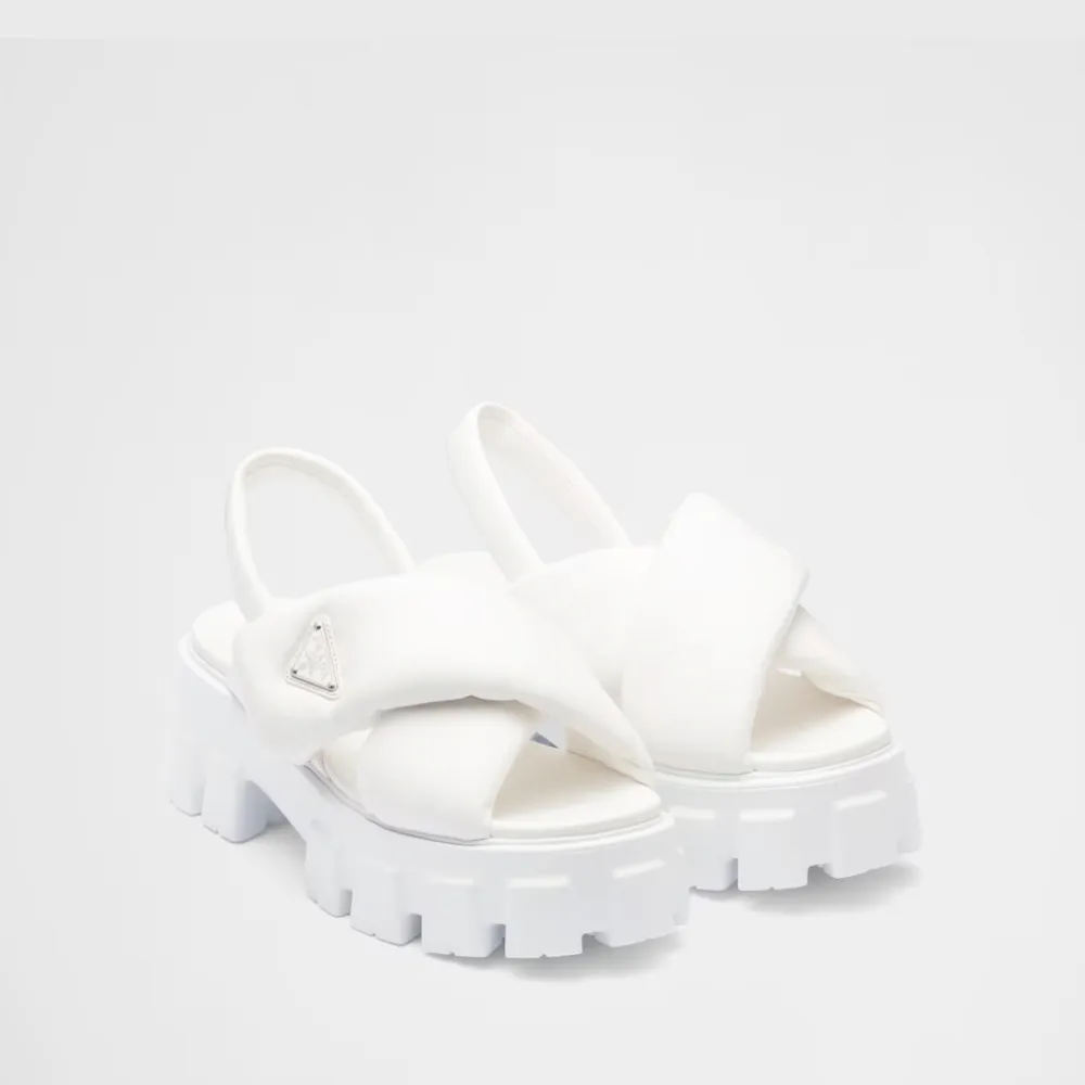 Jamaica Sandals Montego Bay Monolith Padded Nappa Leather Sandals - Designer Slides & Sandals for Women