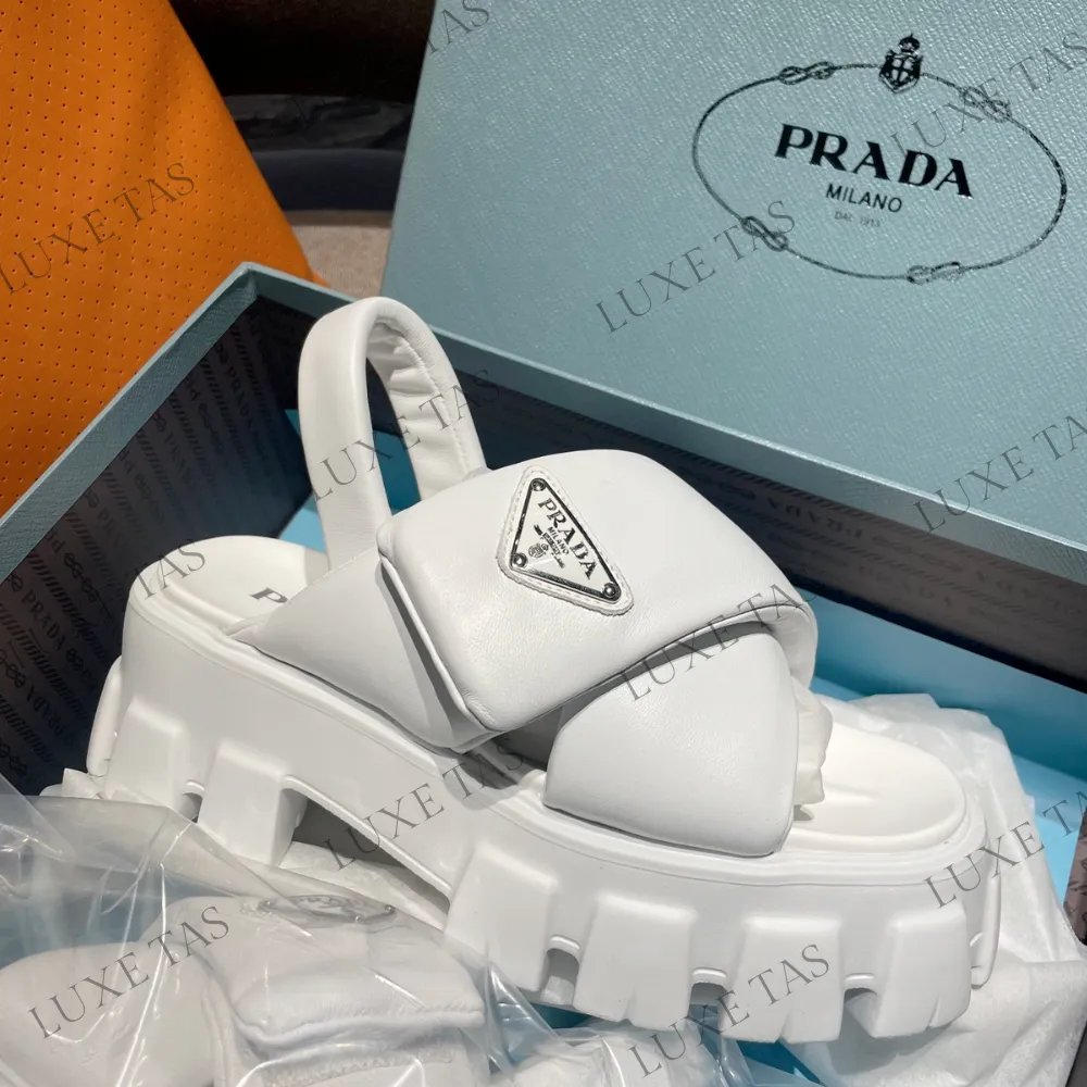 Monolith Padded Nappa Leather Sandals - Designer Slides & Sandals for Women Sandals Price