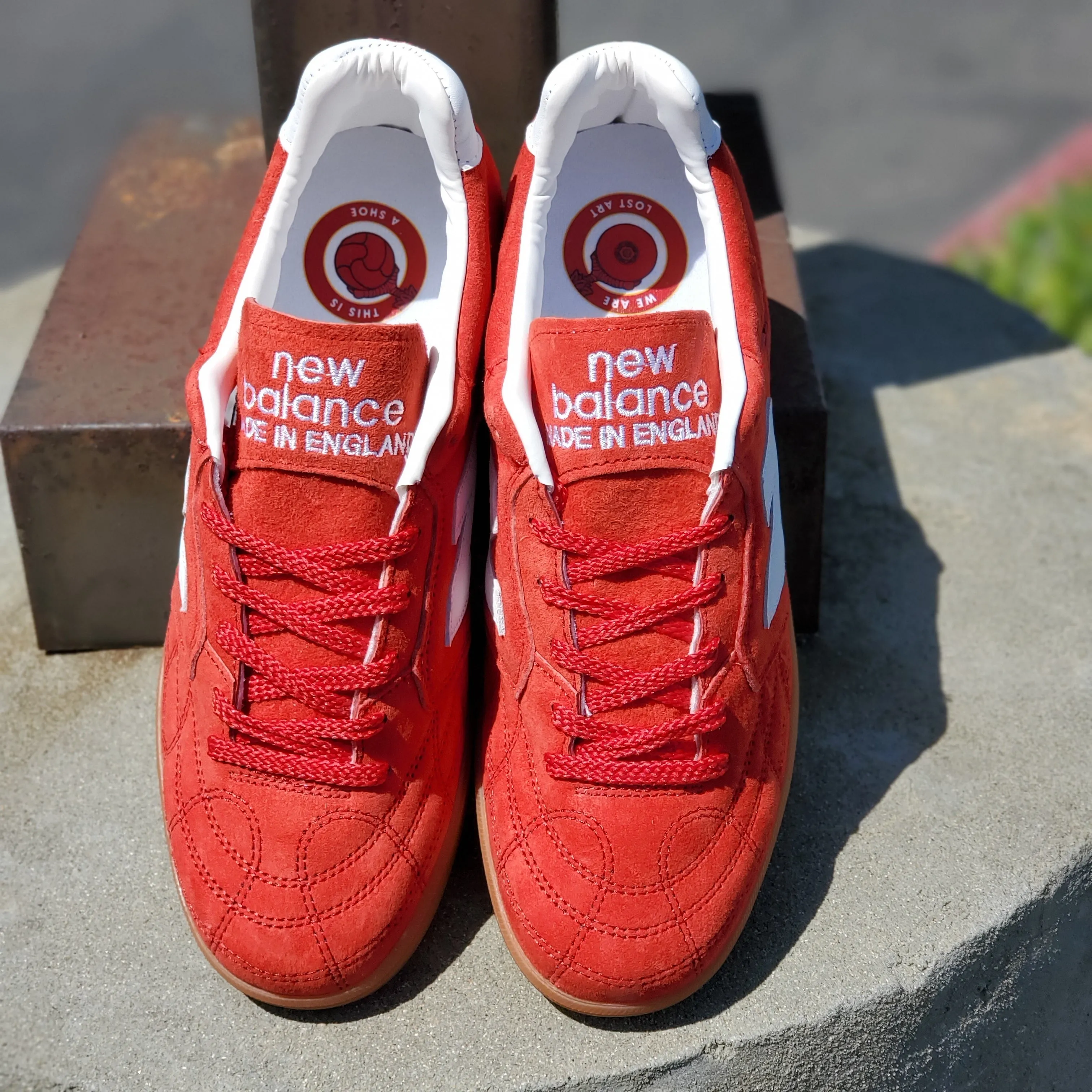 Lost Art X New Balance EPICTRLA - Made In UK Red Gum 306 Skate Shoes