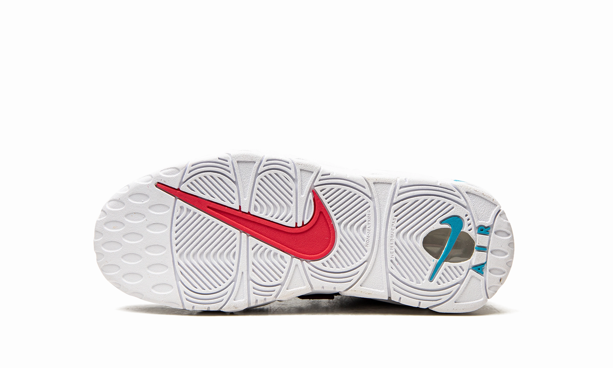 All Star Weekend Basketball Shoes Air More Uptempo GS "Black Fusion Red"