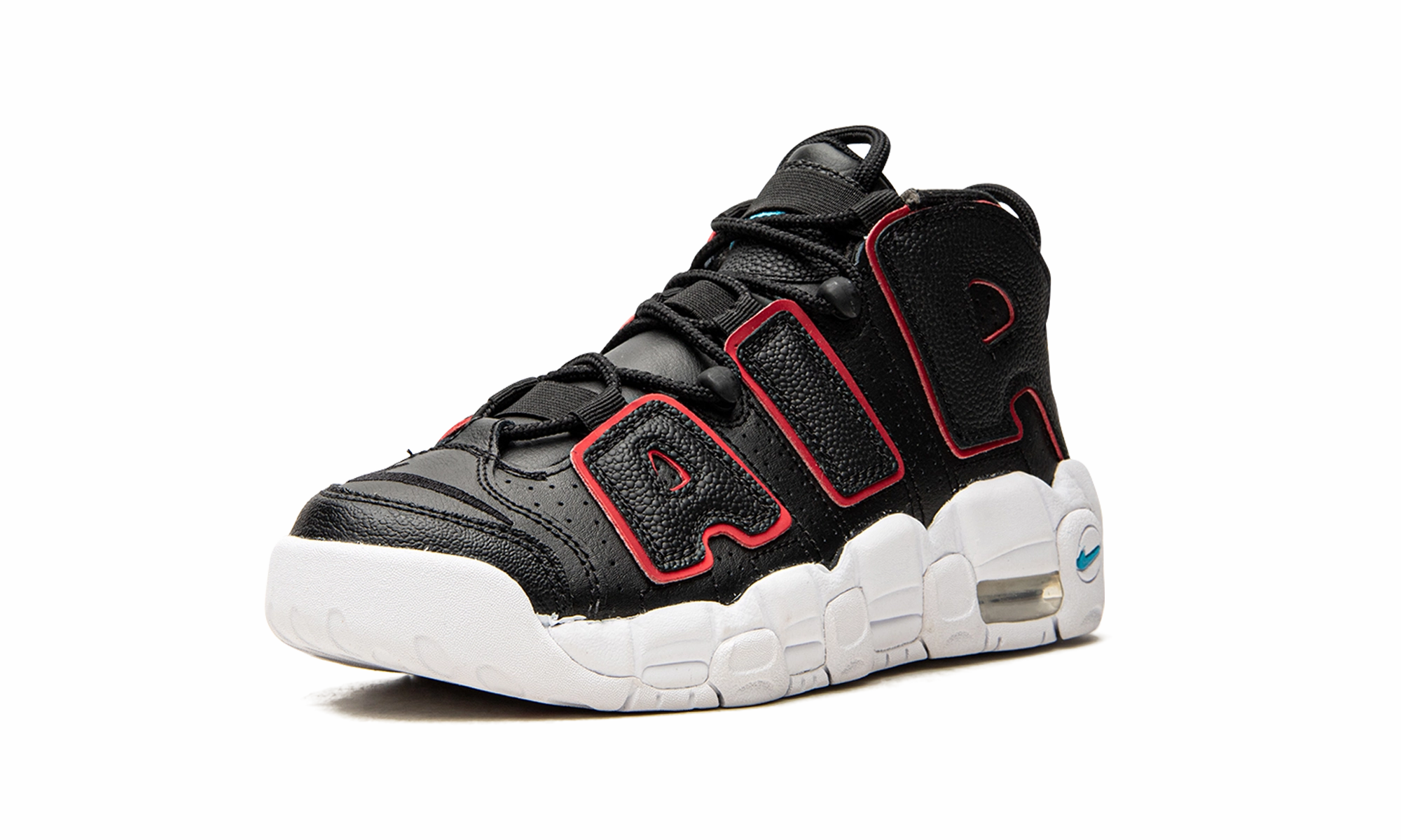 Air More Uptempo GS "Black Fusion Red" Basketball Shoes Blog