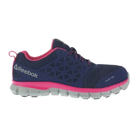 Women's Athletic Work Shoe - Navy and Pink Salamanca Twins Boots