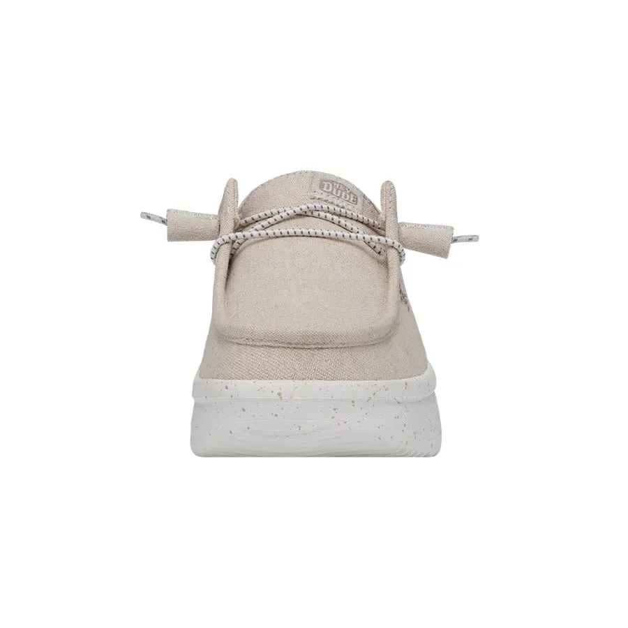 'Hey Dude' Women's Wendy Peak Chambray - Cream Best Boots For Electricians