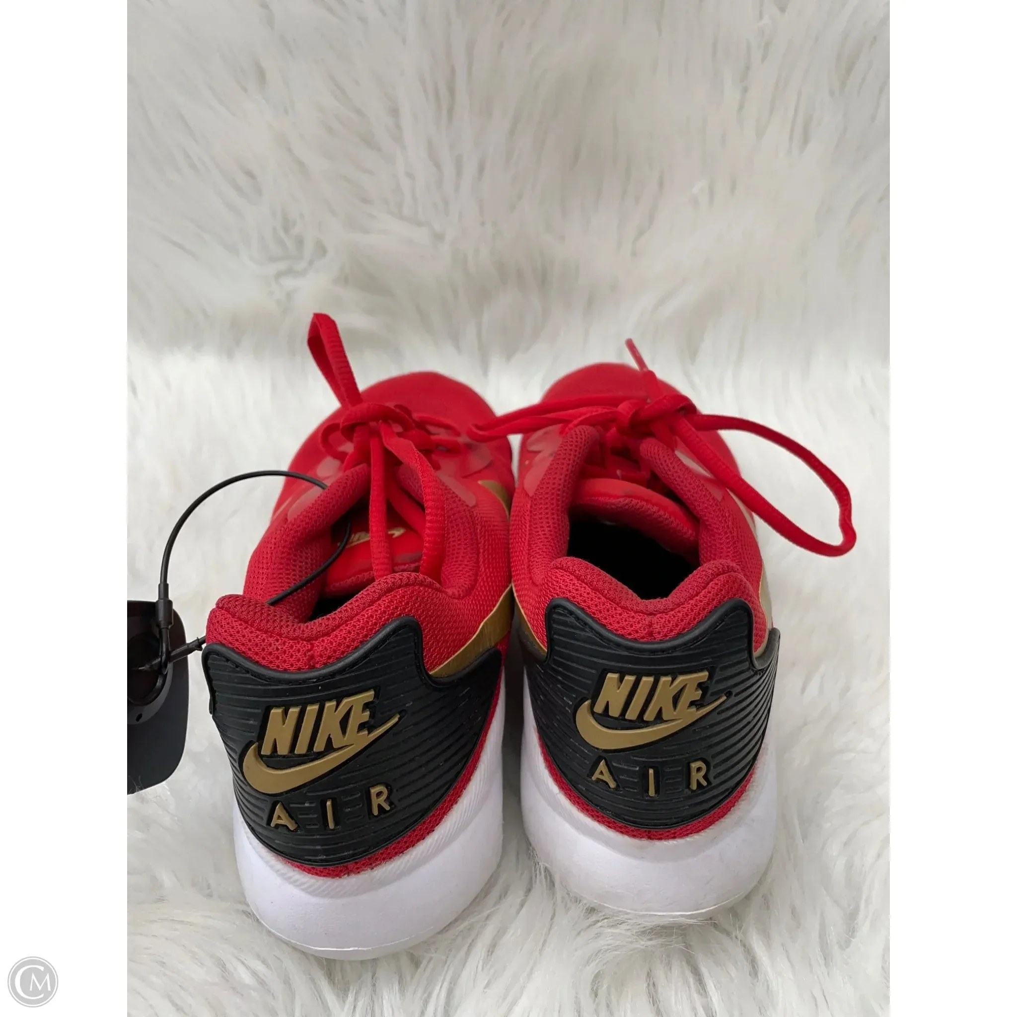 Shoes Athletic By Nike In Gold & Red, Size: 7.5 Nike Strap Shoes