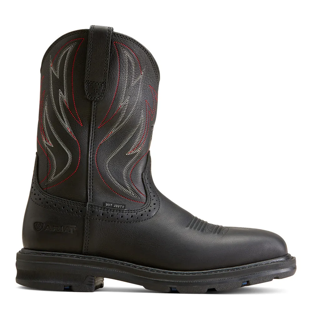 Water Trail Shoes Sierra 10 Inch Slip Resistant Wide Steel Toe Work Boots