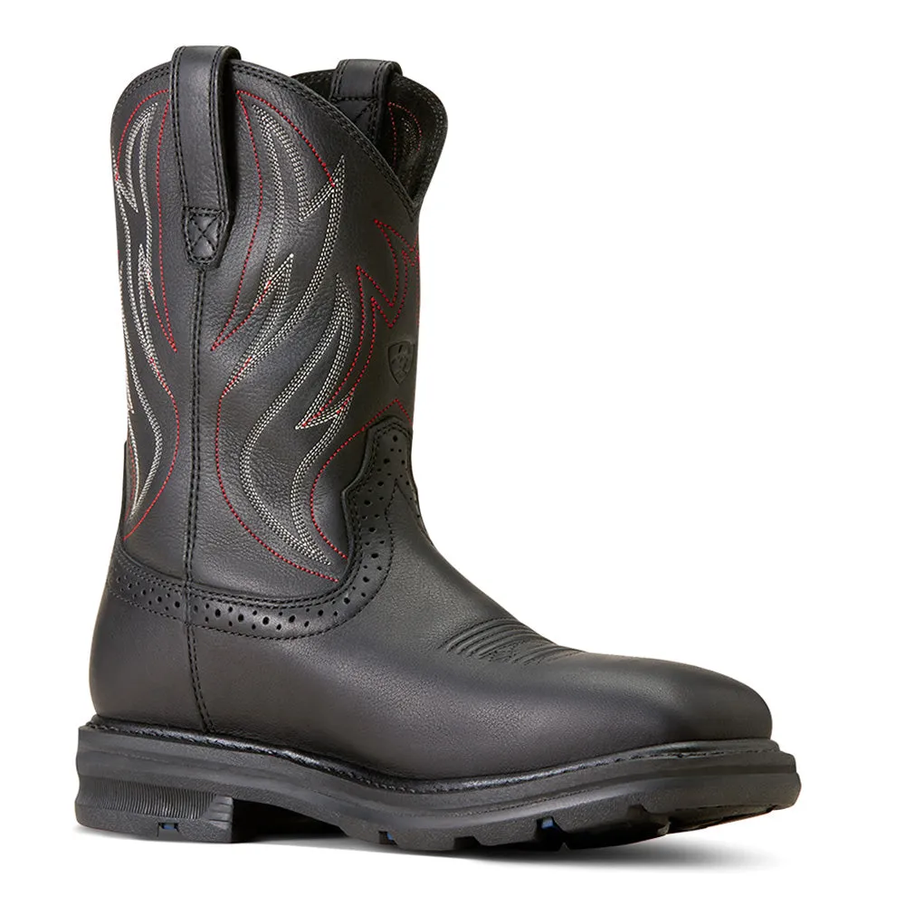 Sierra 10 Inch Slip Resistant Wide Steel Toe Work Boots Best Shoes For Long Distance Trail Running