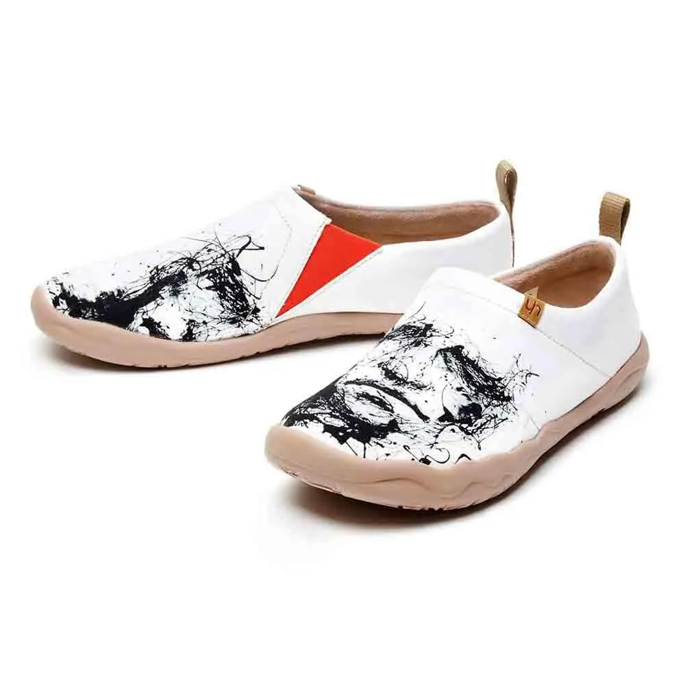 SILENT MAN Art Design Loafers for Men Business Casual Comfy Shoes