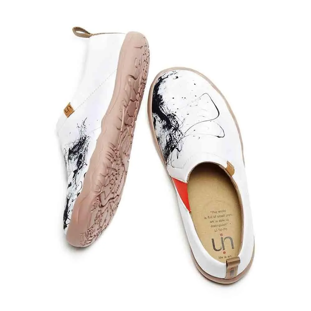 SILENT MAN Art Design Loafers for Men Woodland Casual Shoes Without Laces