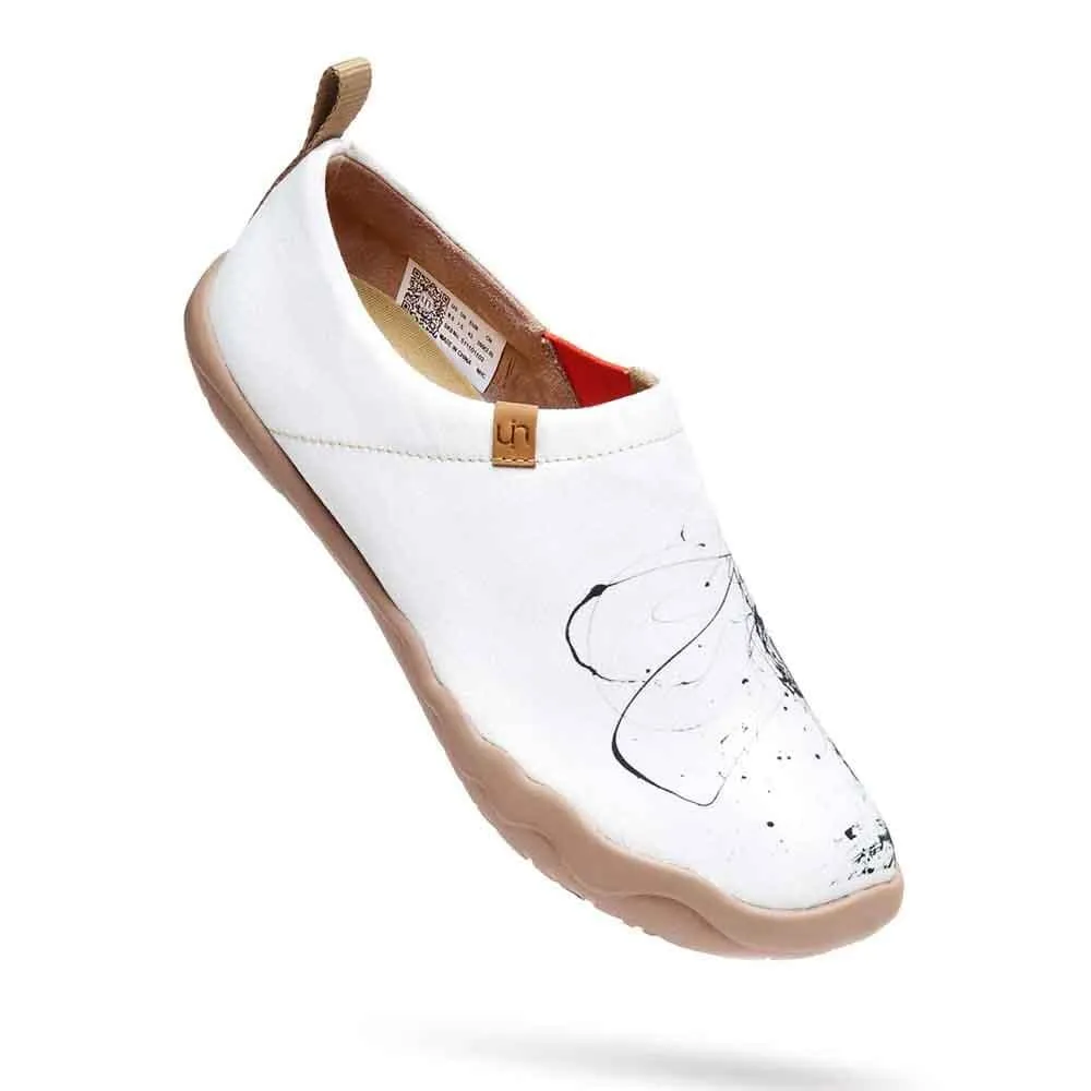 Flat Sole Casual Shoes SILENT MAN Art Design Loafers for Men