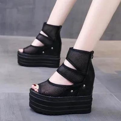 Bunion Corrector Sandals Peep Toe Ankle Wedge Shoes