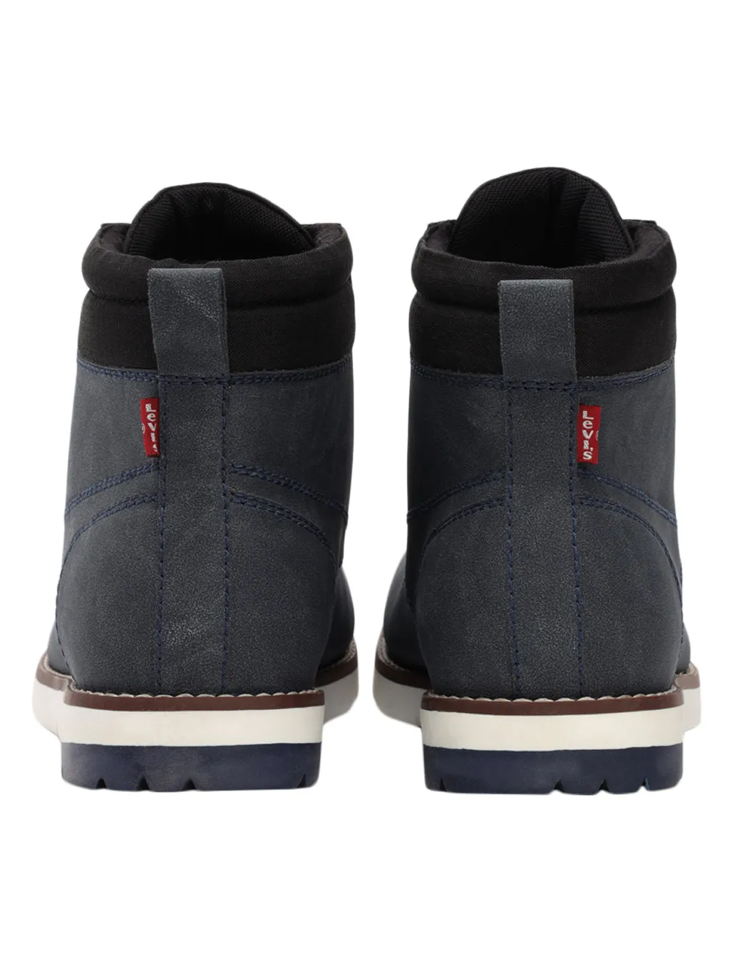 Men's Blue Solid Boots Rhinestone Ankle Boots