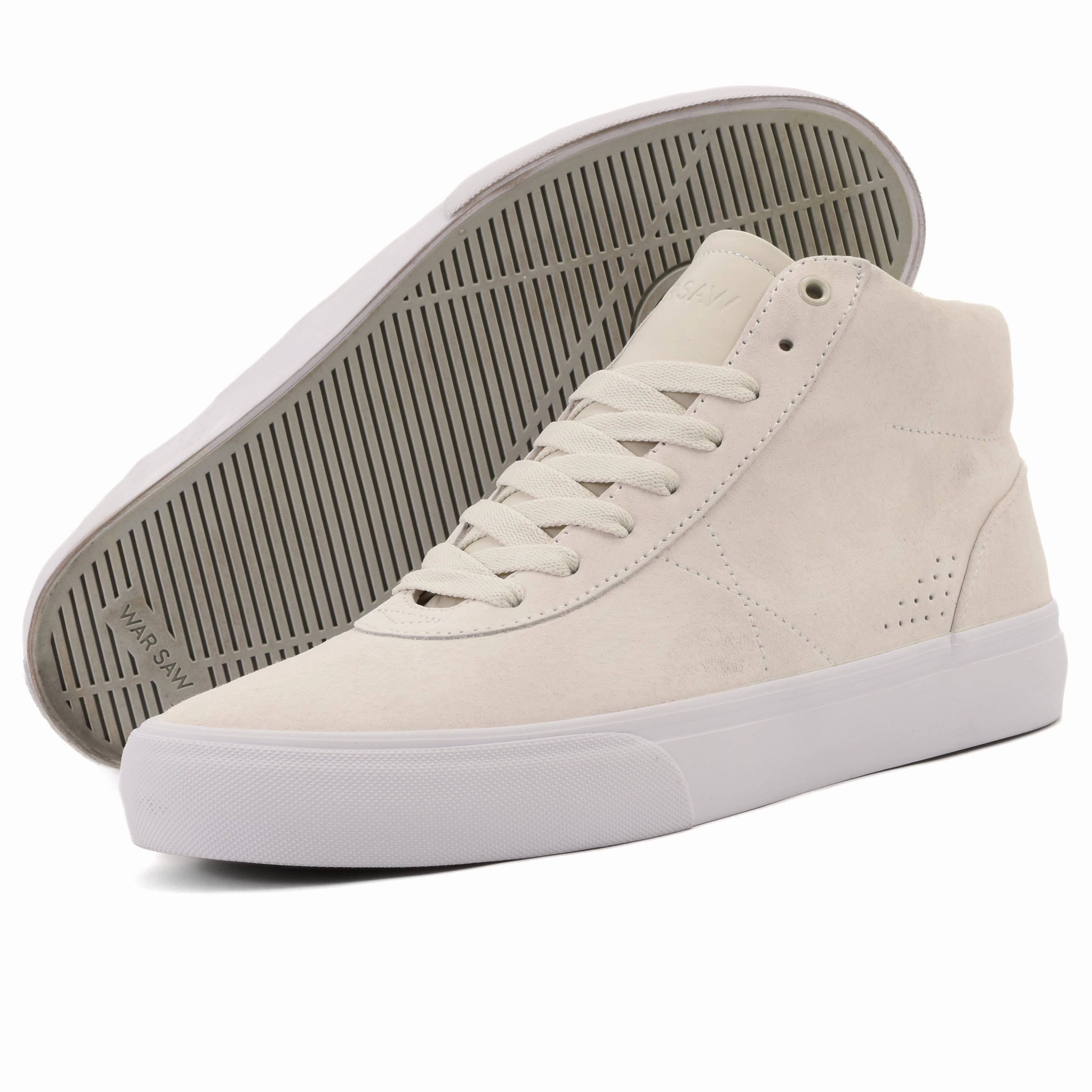 Warsaw - Chapter Mid (White/White Pig Suede)*SALE Hook Ups Skate