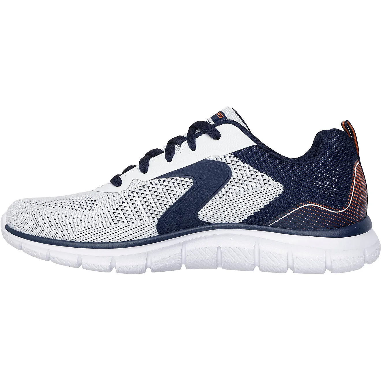 Skechers Men's Track Lerko White/Navy Training Shoes Best Training Shoes 2020