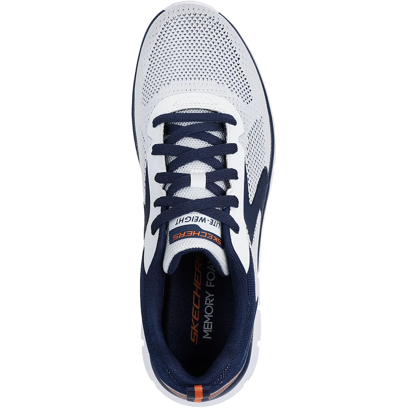 Everyset Trainer Shoes Skechers Men's Track Lerko White/Navy Training Shoes