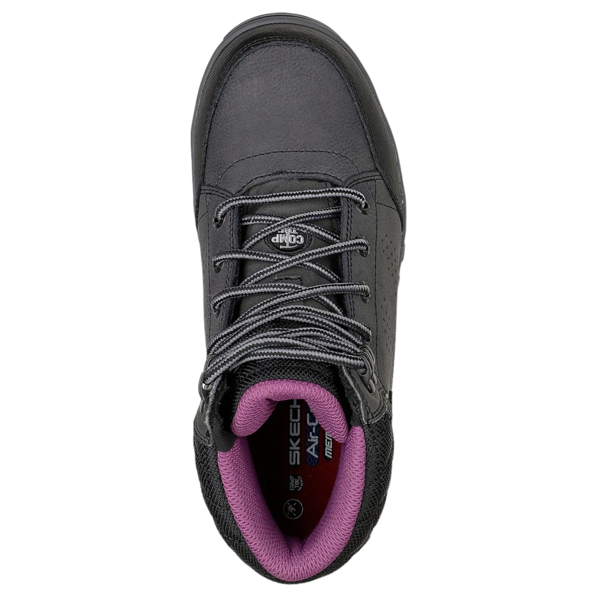 Insulated Steel Toe Work Boots Skechers Women's 108004 McColl Composite Toe Black Work Boots