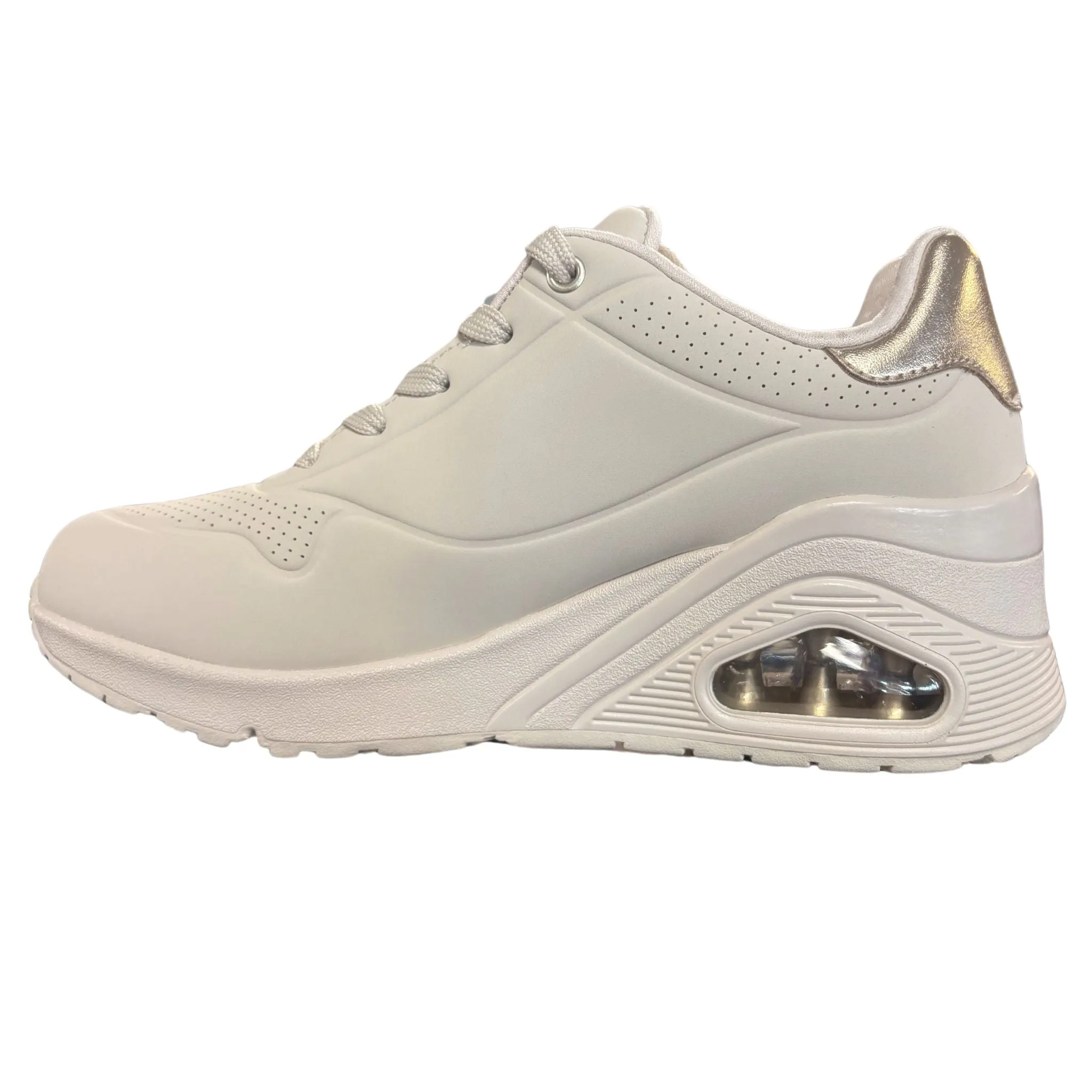 Skechers Women's 177520 Uno Wedge- Hi Steps Off White Casual Shoes Casual Shoe Trends 2025
