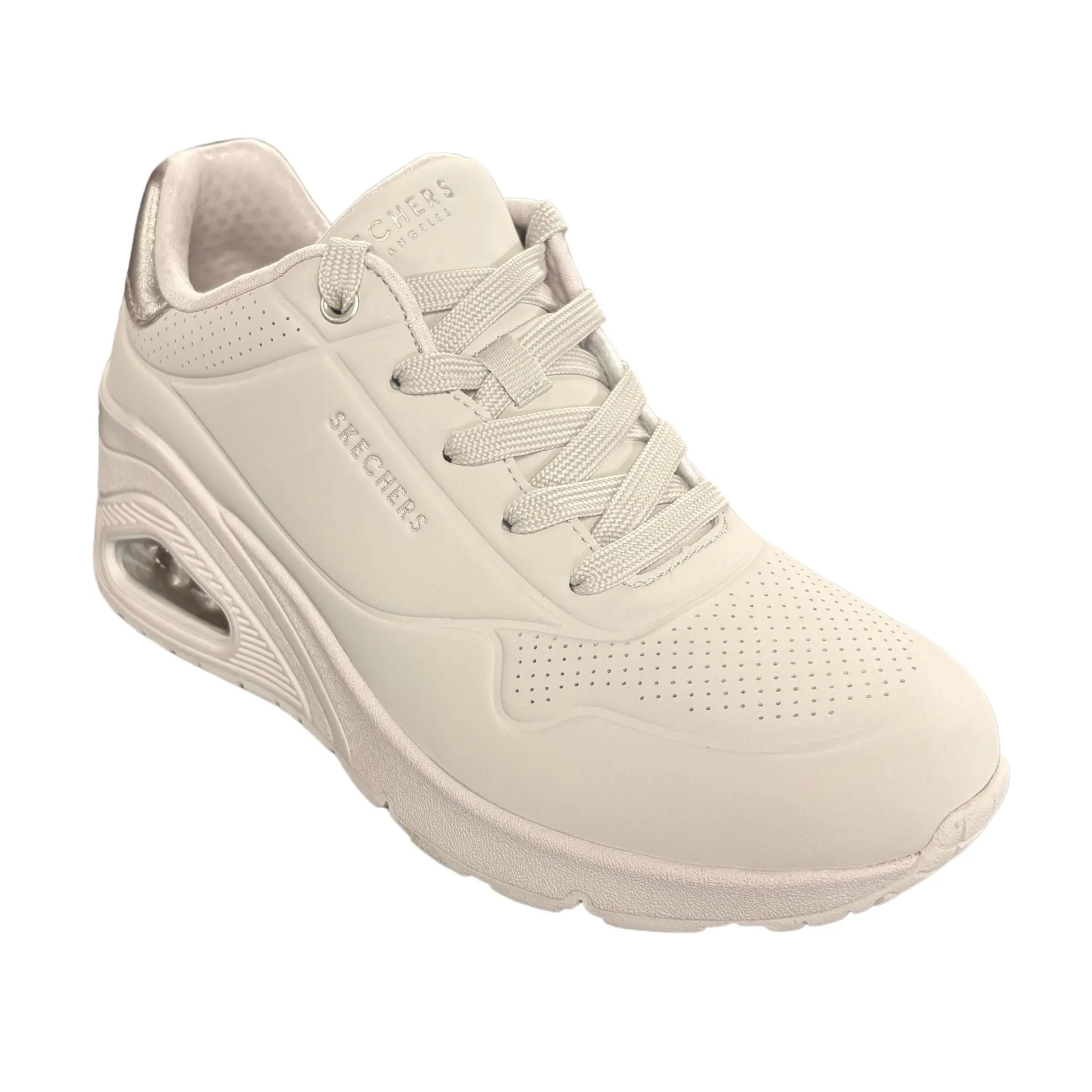 Originals Casual Shoes Skechers Women's 177520 Uno Wedge- Hi Steps Off White Casual Shoes