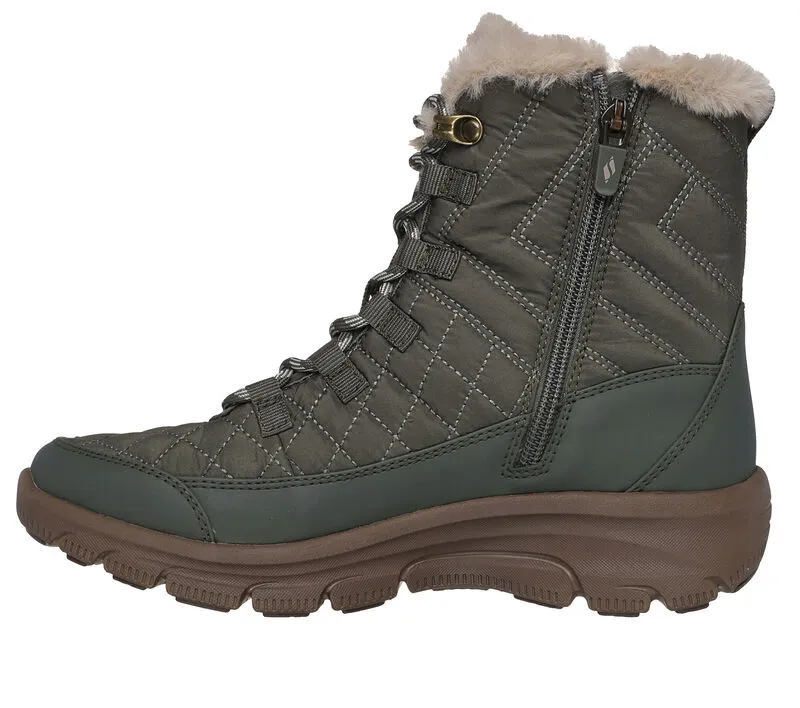 Logging Boots With Spikes 'Skechers' Women's Easy Going Boots - Olive