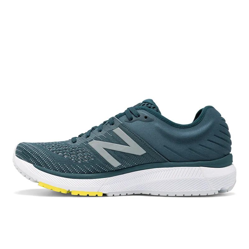 9060 New Balance Black And Grey 860v10 - Supercell with Orion Blue and Sulphur Yellow - Men's